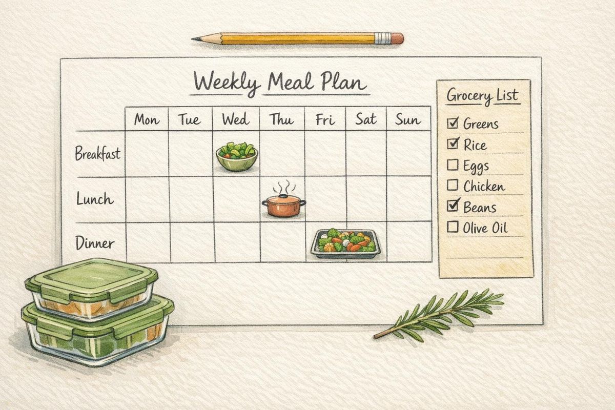 Meal Prep Planner for Busy Weeks
