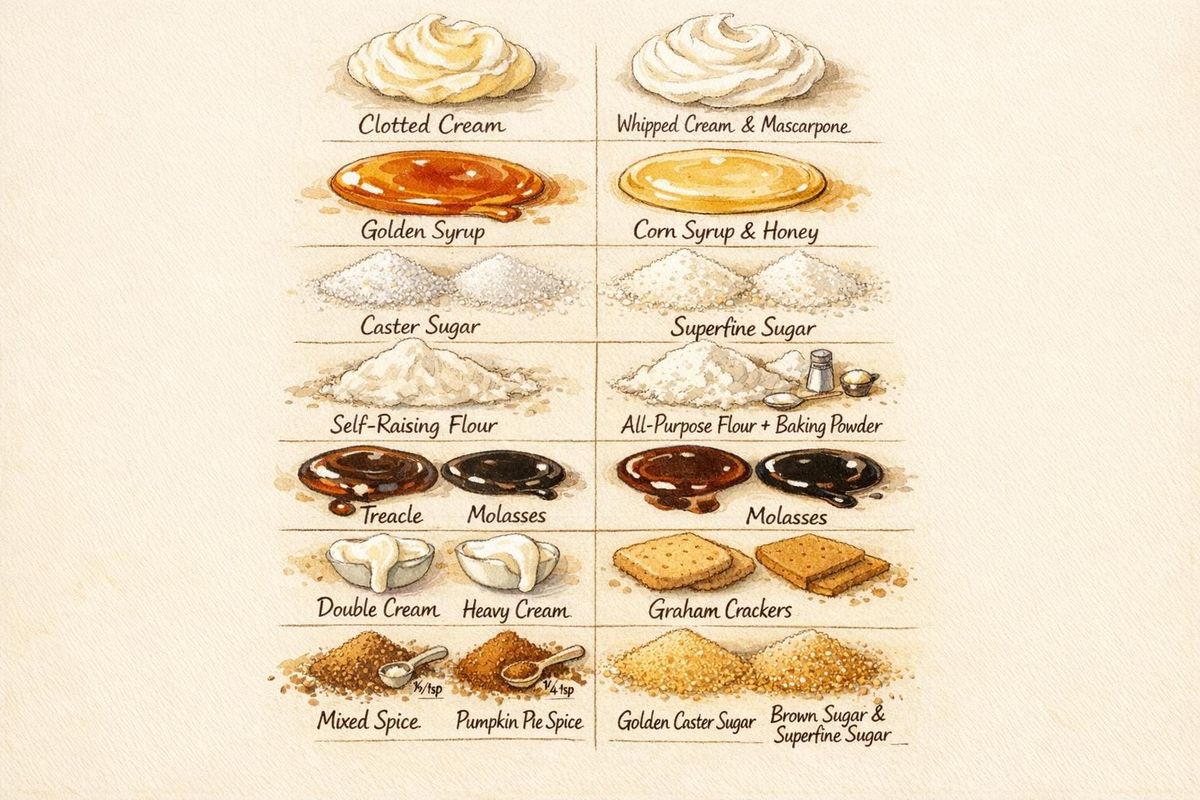 10 British Ingredient Substitutions for US Cooks