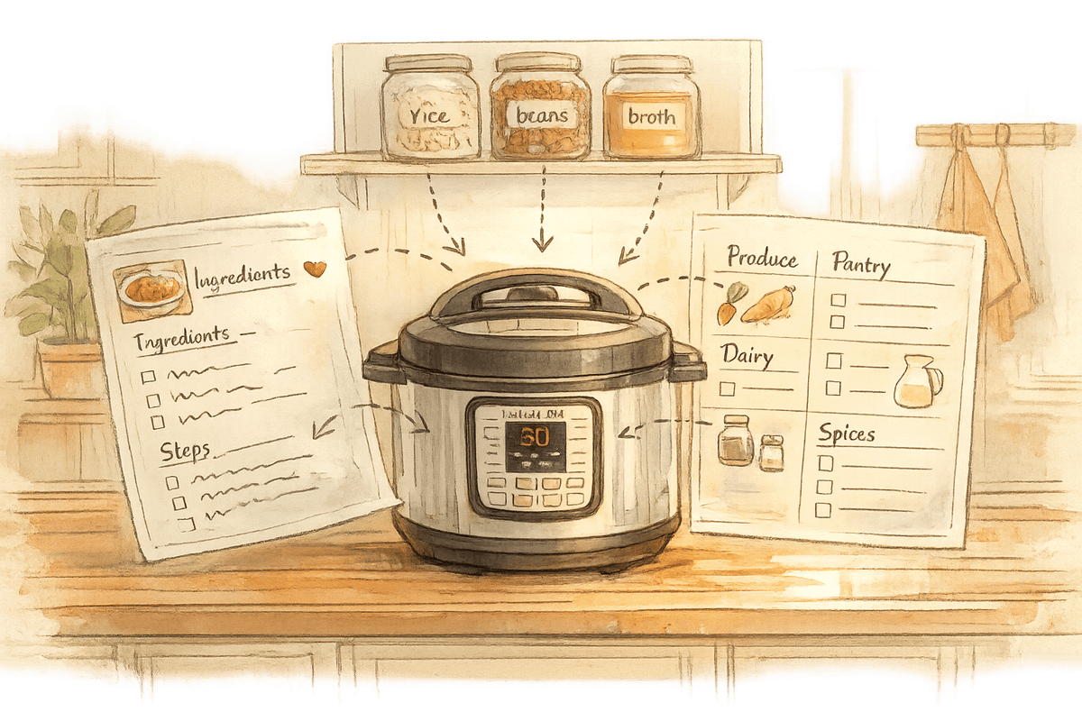 How AI Helps Plan Instant Pot Meals