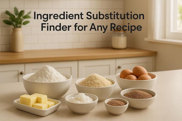 Ingredient Substitution Finder for Any Recipe