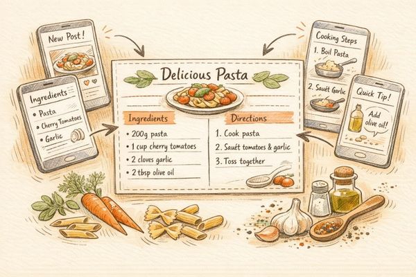 How Recipe Import Tools Work with Social Media