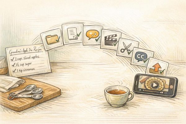 Checklist for AI Recipe Video Creation