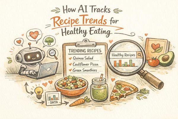 How AI Tracks Recipe Trends for Healthy Eating