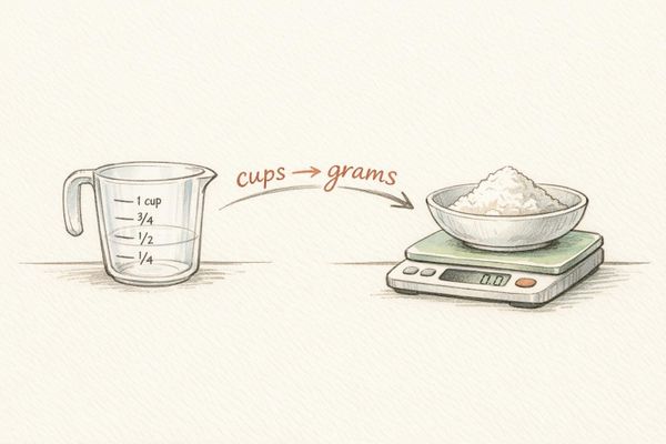 Scaling Recipes: Cups to Grams Made Simple
