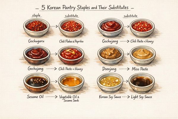 5 Korean Pantry Staples and Their Substitutes