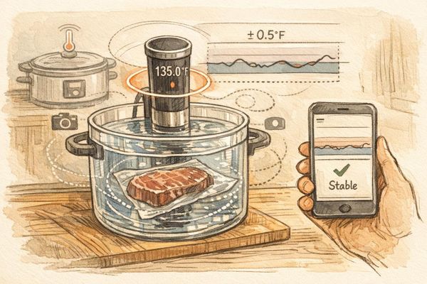 AI Temperature Control for Sous Vide and Slow Cooking