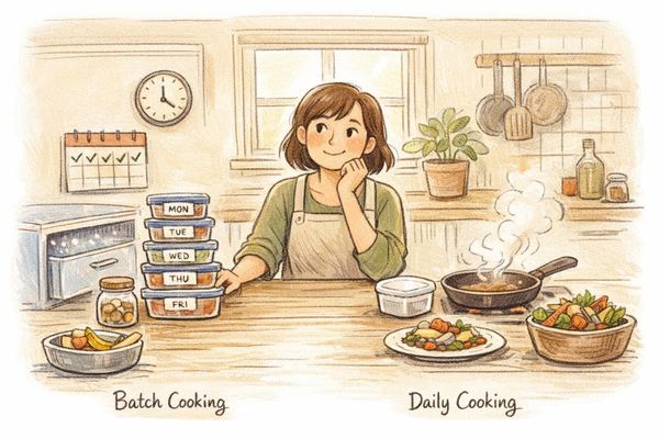 Batch Cooking vs. Daily Cooking: Which Wastes Less?