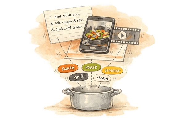 How Recipe Apps Use AI for Cooking Method Tags