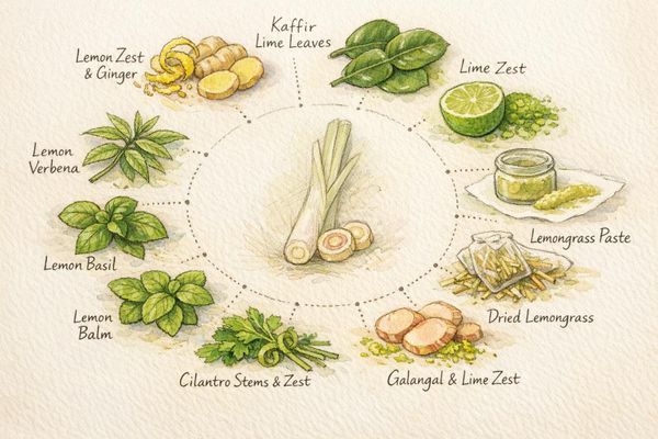 10 Lemongrass Substitutes for Southeast Asian Dishes