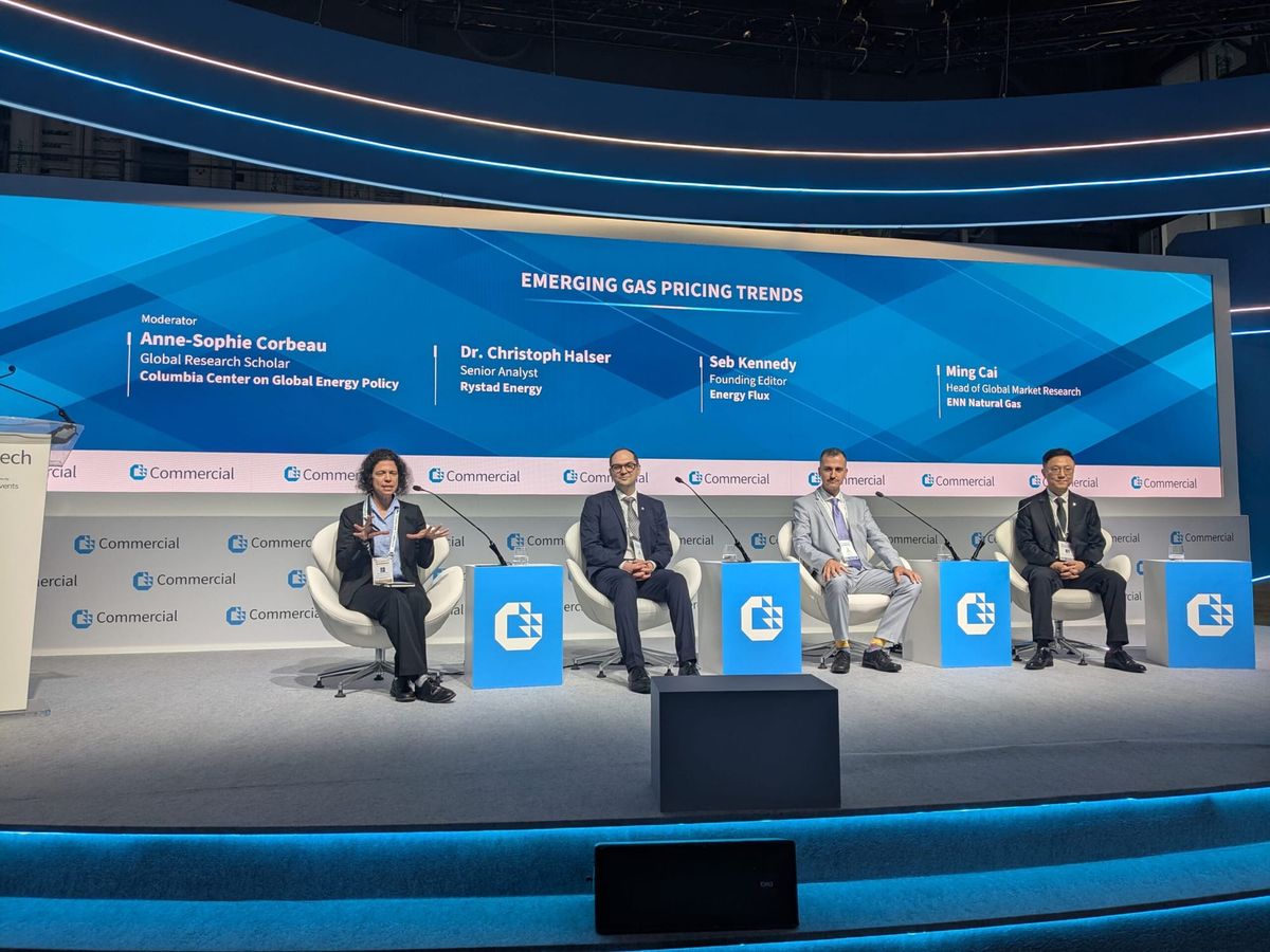 Panellists at Gastech on 10 September 2025, Milan, Italy