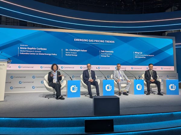 Panellists at Gastech on 10 September 2025, Milan, Italy
