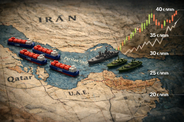 Dwindling EU gas stocks amplify Hormuz risk premium