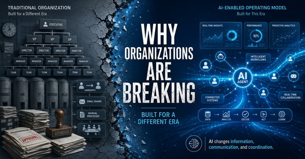 Why Organizations Are Breaking: They Were Built for a Different Era.