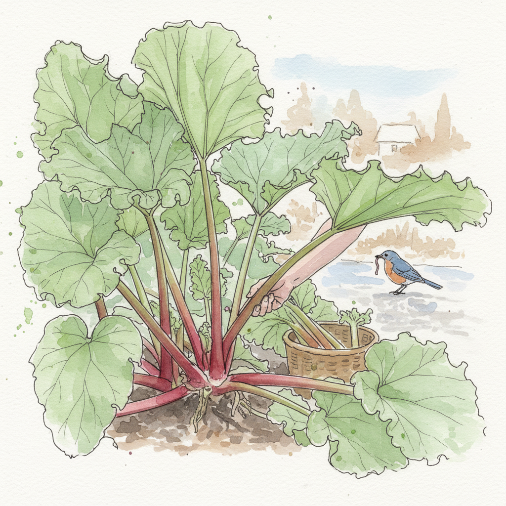 Rhubarb Loose & airy