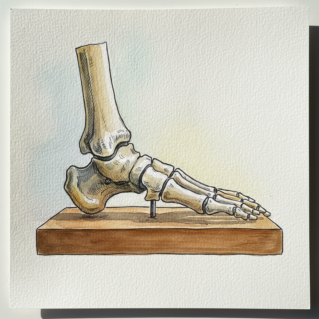Foot Skeleton Side View, Anatomical Model Tighter & richer