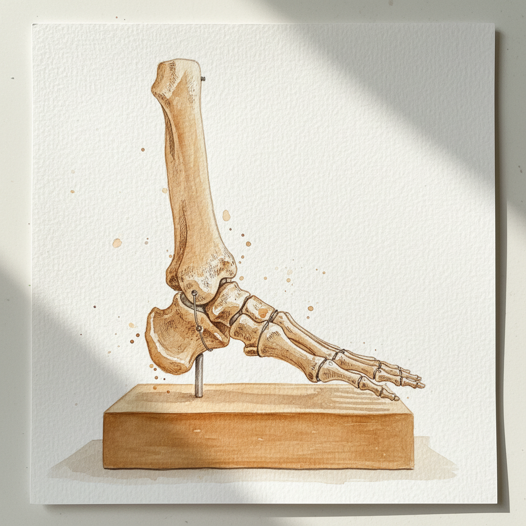 Foot Skeleton Side View, Anatomical Model Alternative interpretation