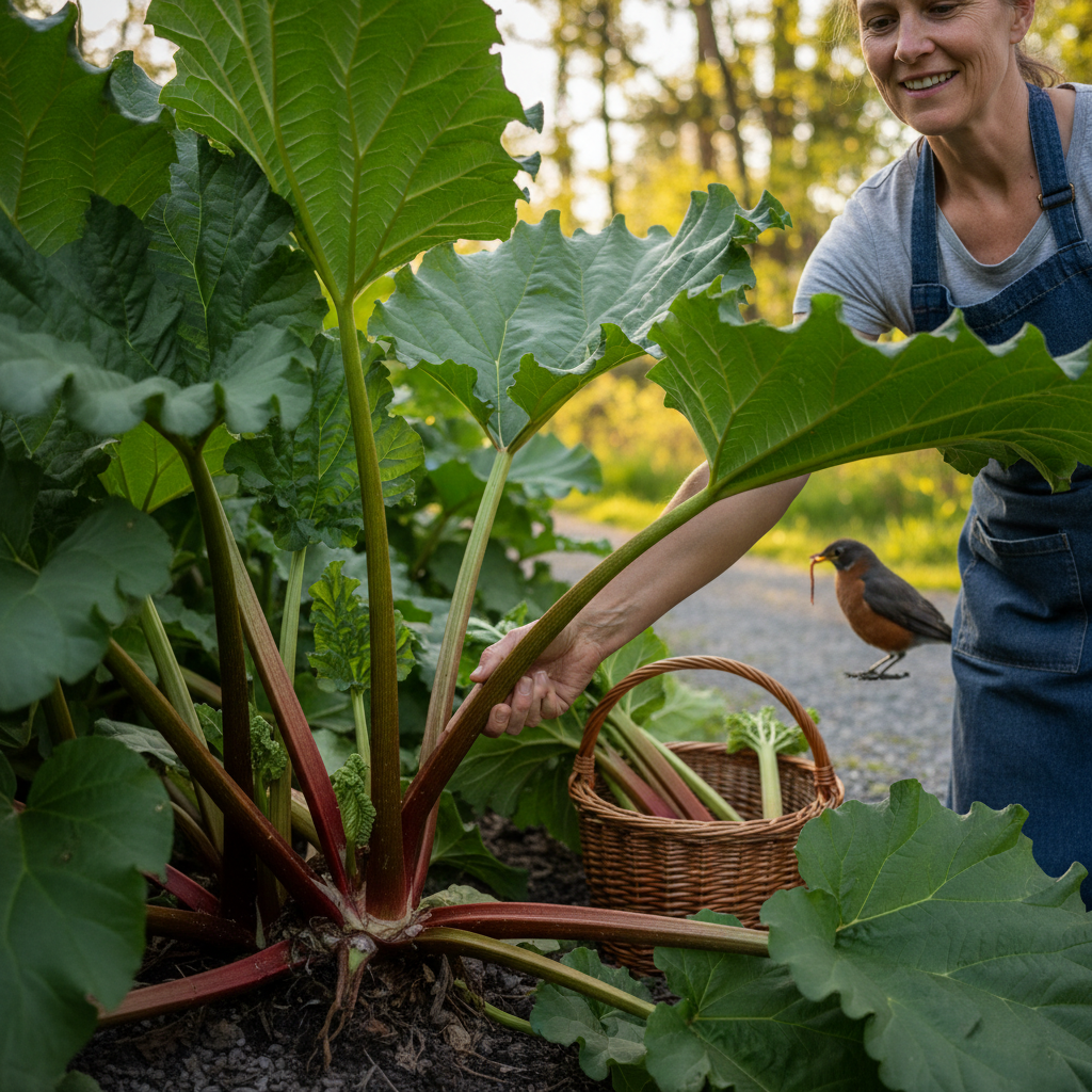 Rhubarb photo reference