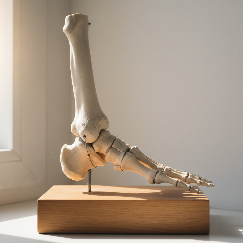 Foot Skeleton Side View, Anatomical Model photo reference