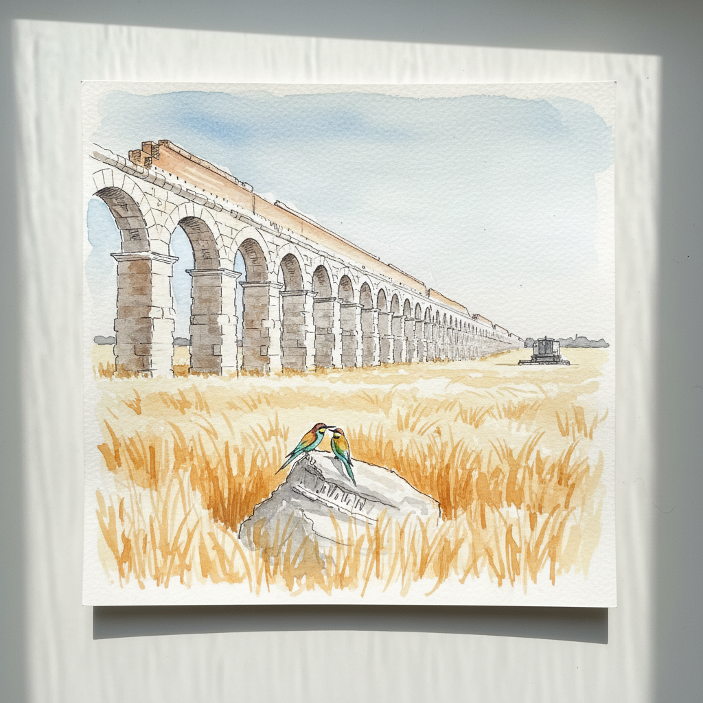 Aqua Claudia in Summer Wheat Loose & airy