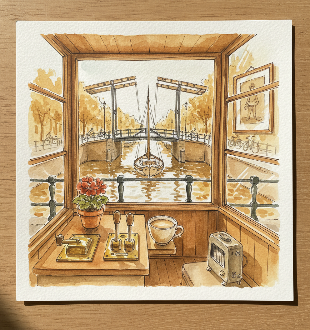 Magere Brug from Inside the Bridgekeeper's Hut Alternative interpretation