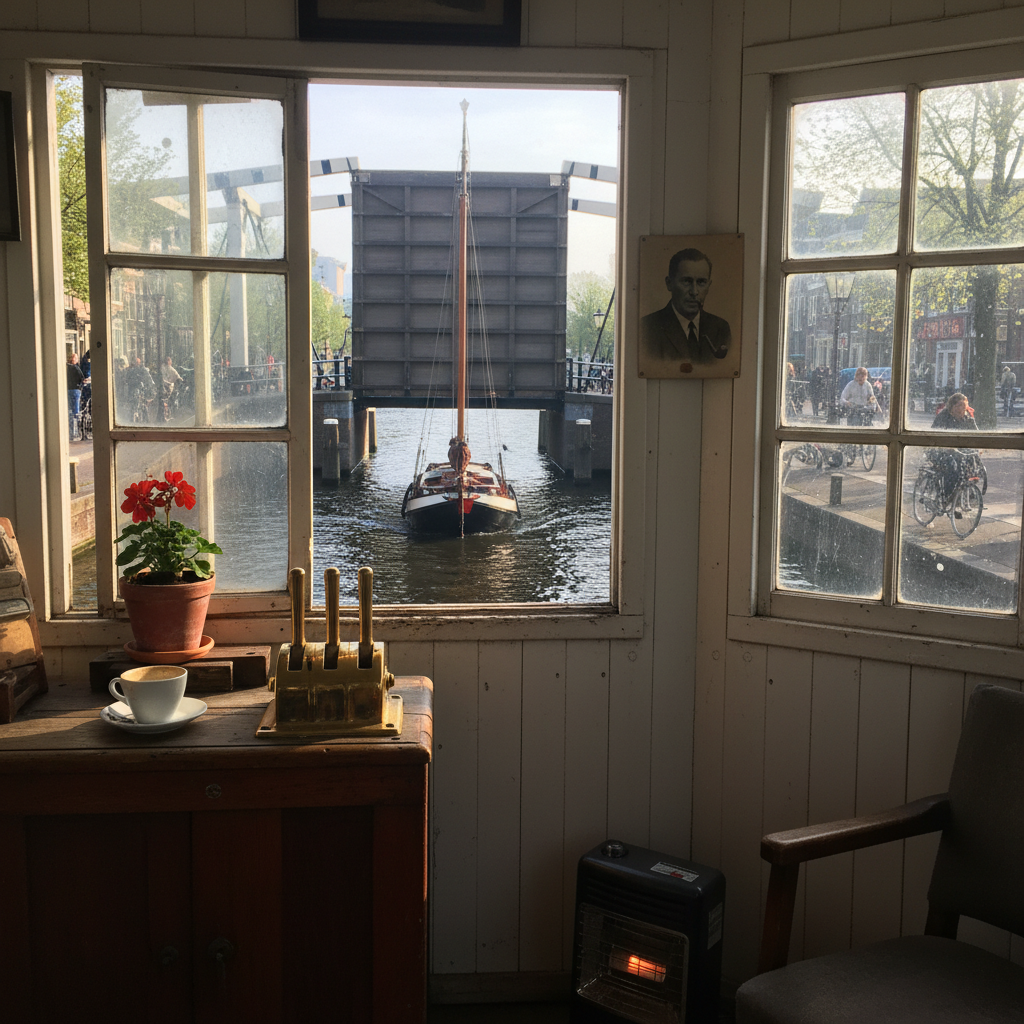 Magere Brug from Inside the Bridgekeeper's Hut photo reference