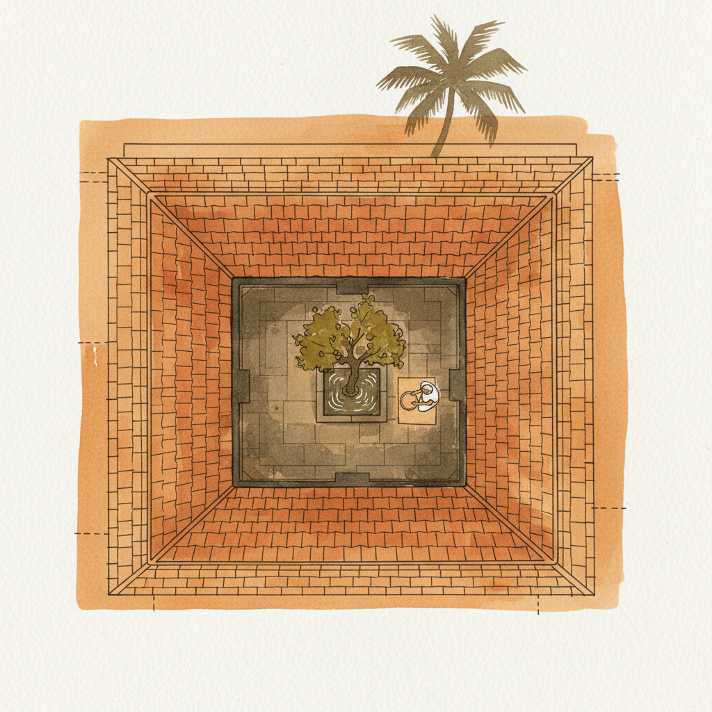 Kerala Nalukettu Courtyard House, Tharavadu Compound, Palakkad, Kerala, India Alternative interpretation