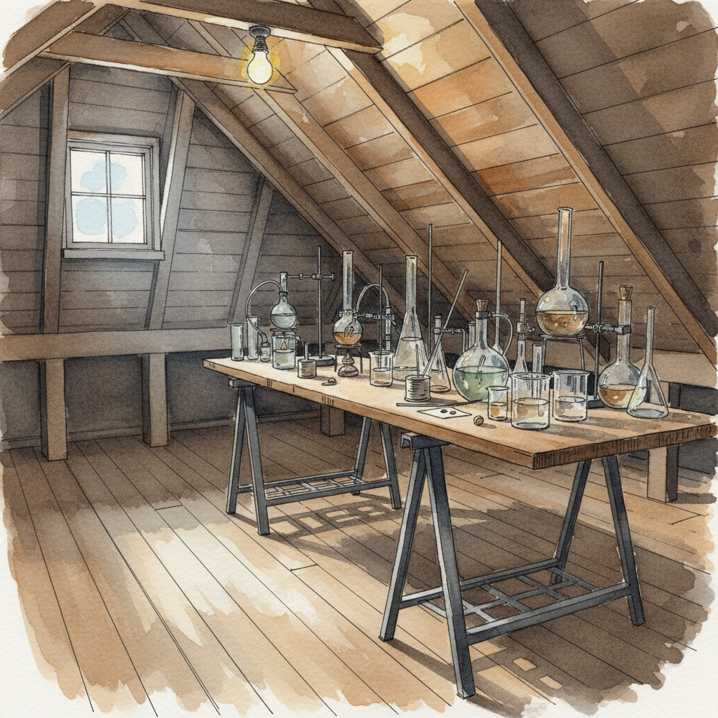 Dim attic lab Tighter & richer