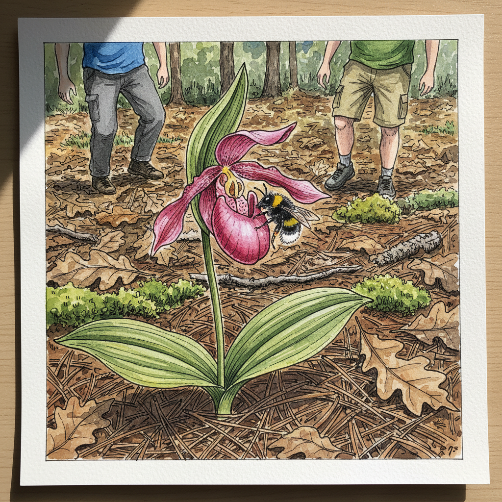 Pink lady's slipper Tighter & richer
