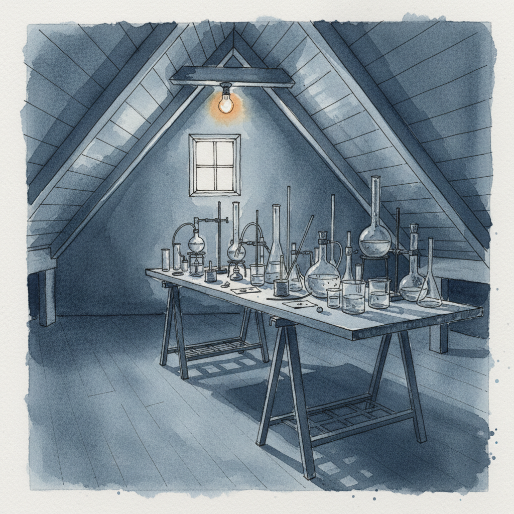 Dim attic lab Alternative interpretation