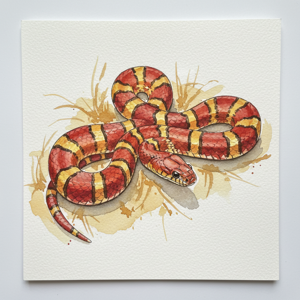 Snake Coral Banded Alternative interpretation
