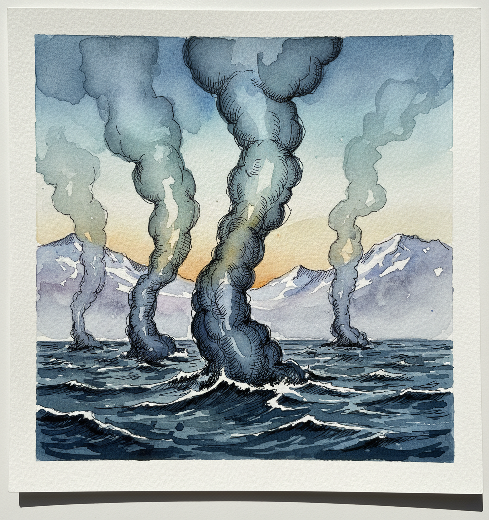Sea Smoke over Cold Water Tighter & richer