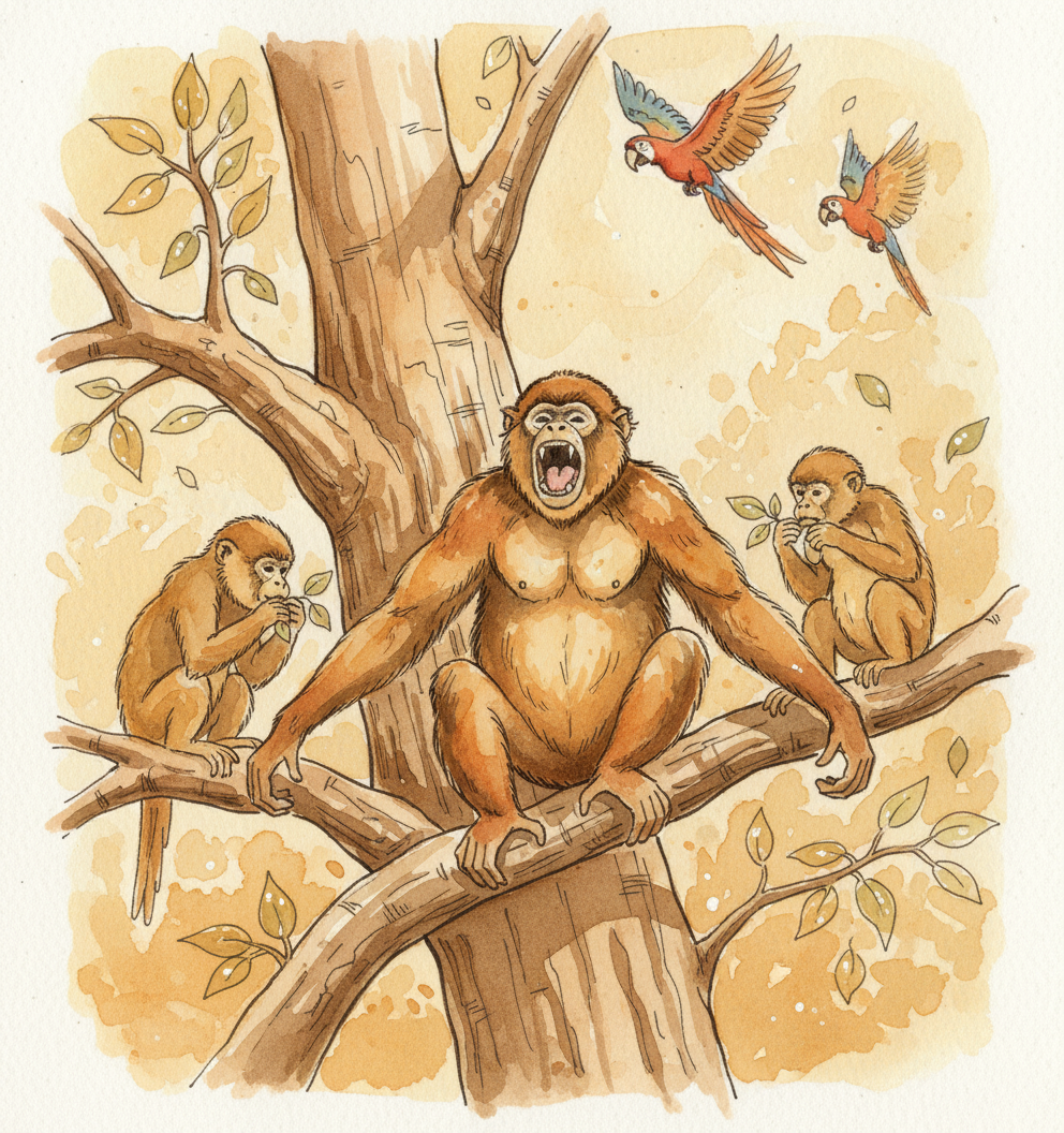 Red howler Alternative interpretation