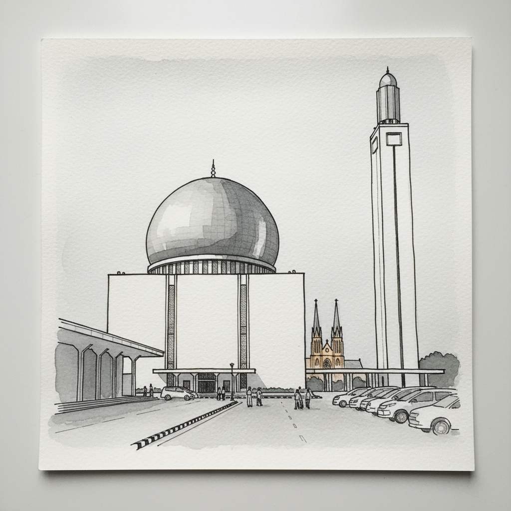 Istiqlal Mosque, Jakarta, Indonesia Alternative interpretation