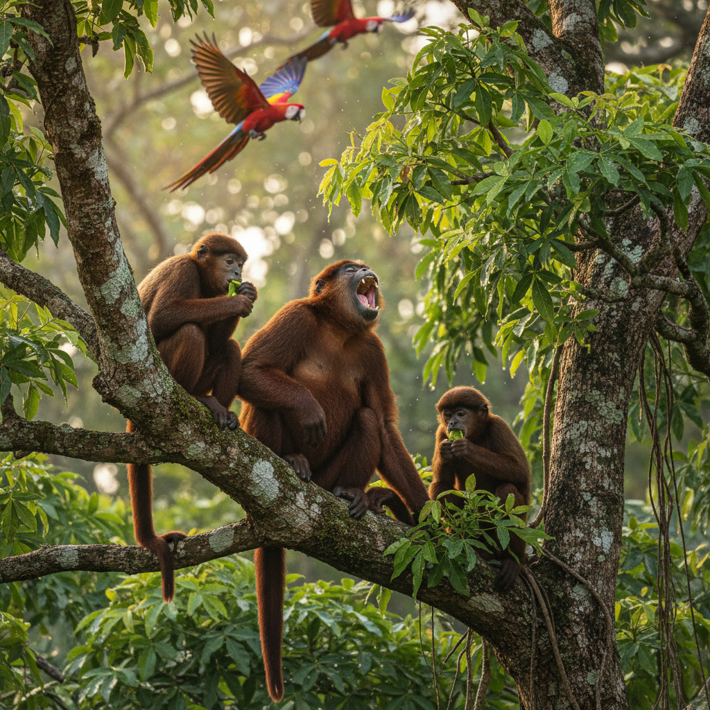 Red howler photo reference