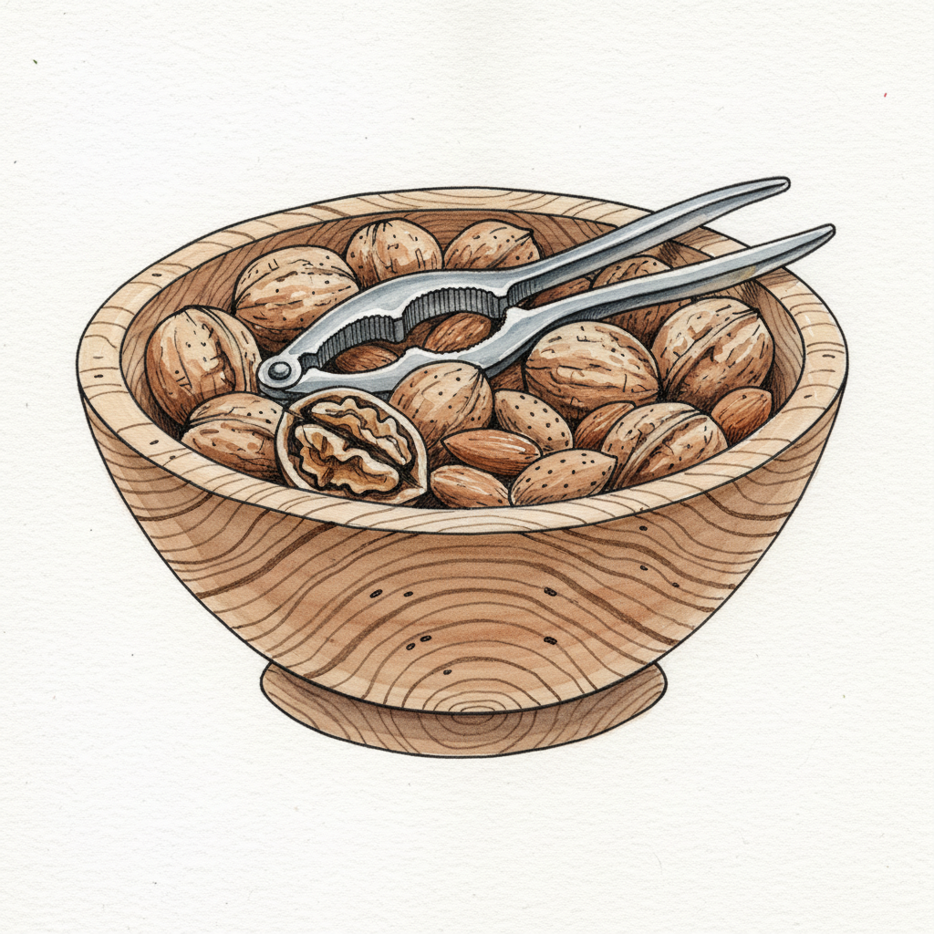 Nut Bowl Turned Ash Tighter & richer