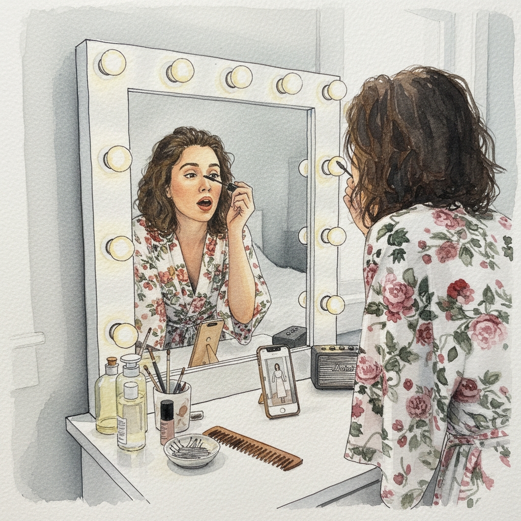 Vanity mirror with bulbs Tighter & richer