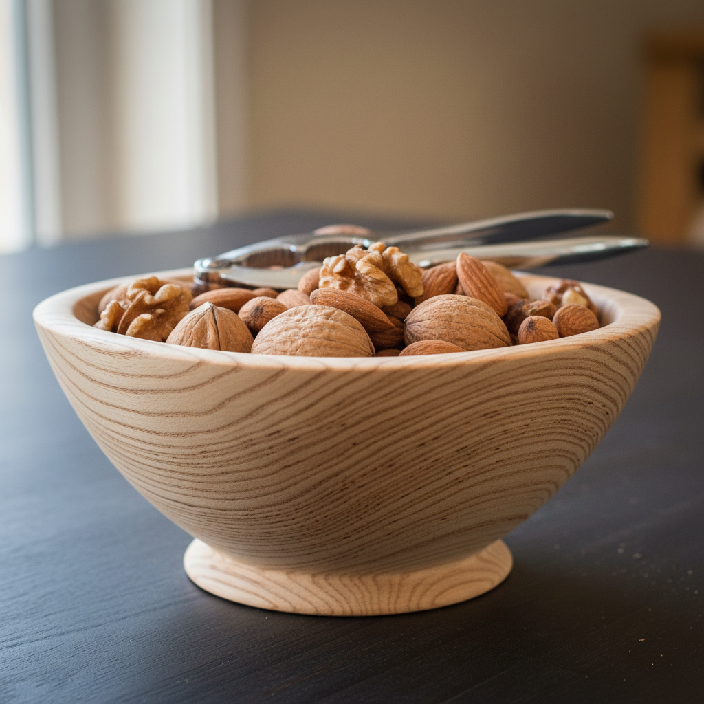 Nut Bowl Turned Ash photo reference