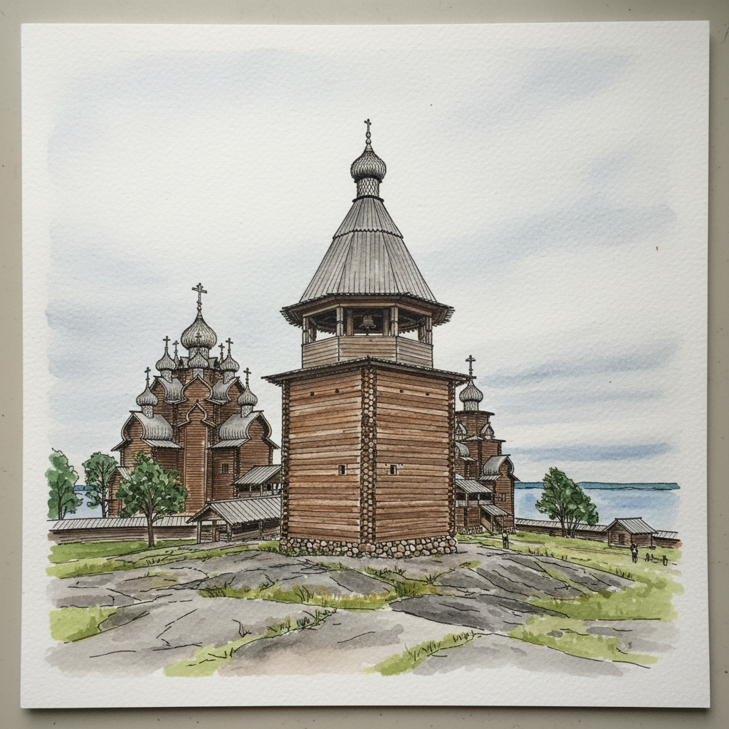 Kizhi Pogost Bell Tower, Kizhi Island, Russia Tighter & richer