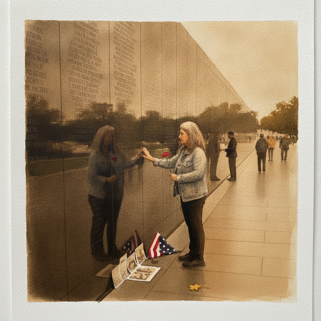 War memorial with names Alternative interpretation