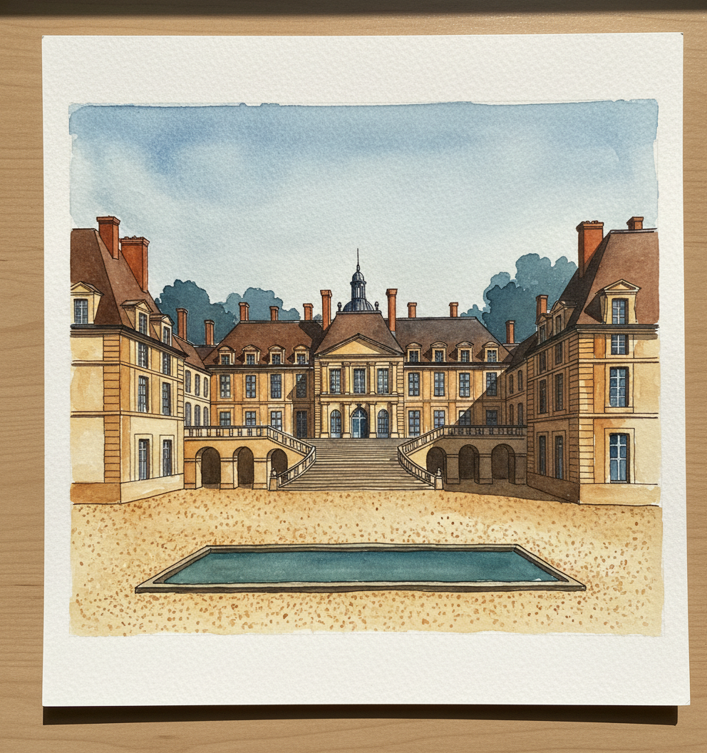 Château de Fontainebleau, Fontainebleau, France Alternative interpretation