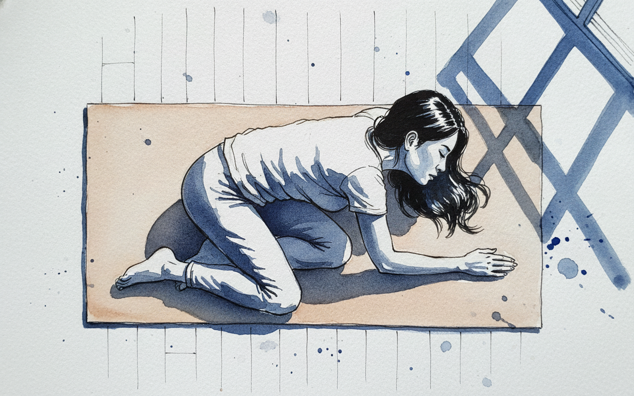 Child's Pose, Wide Knees With Twist Alternative interpretation