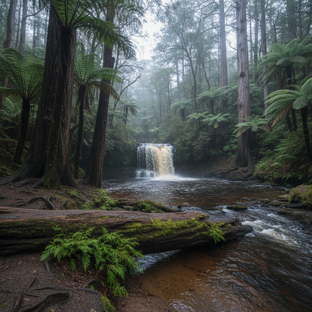 Tarra Falls in Tarra-Bulga National Park, VIC photo reference