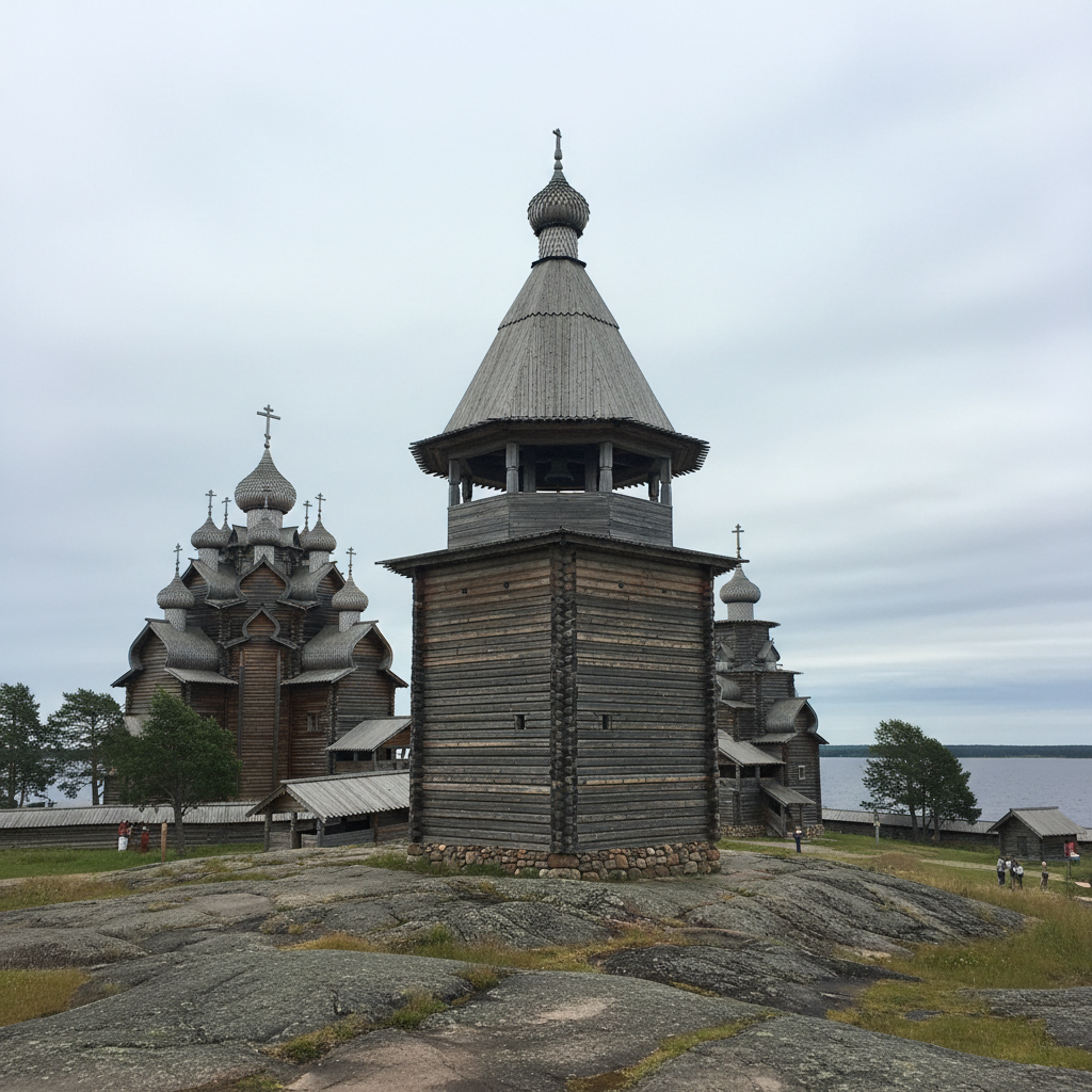 Kizhi Pogost Bell Tower, Kizhi Island, Russia photo reference