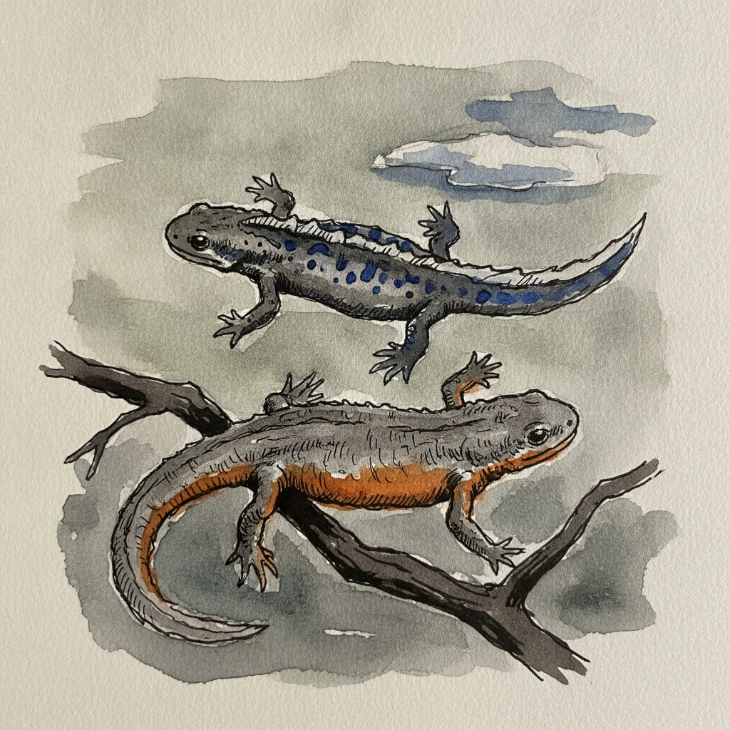 Alpine newt example 2