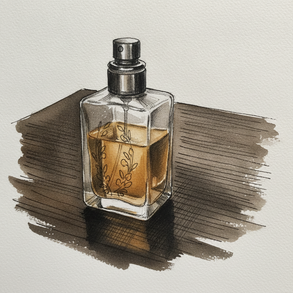 Perfume Bottle, Glass example 2