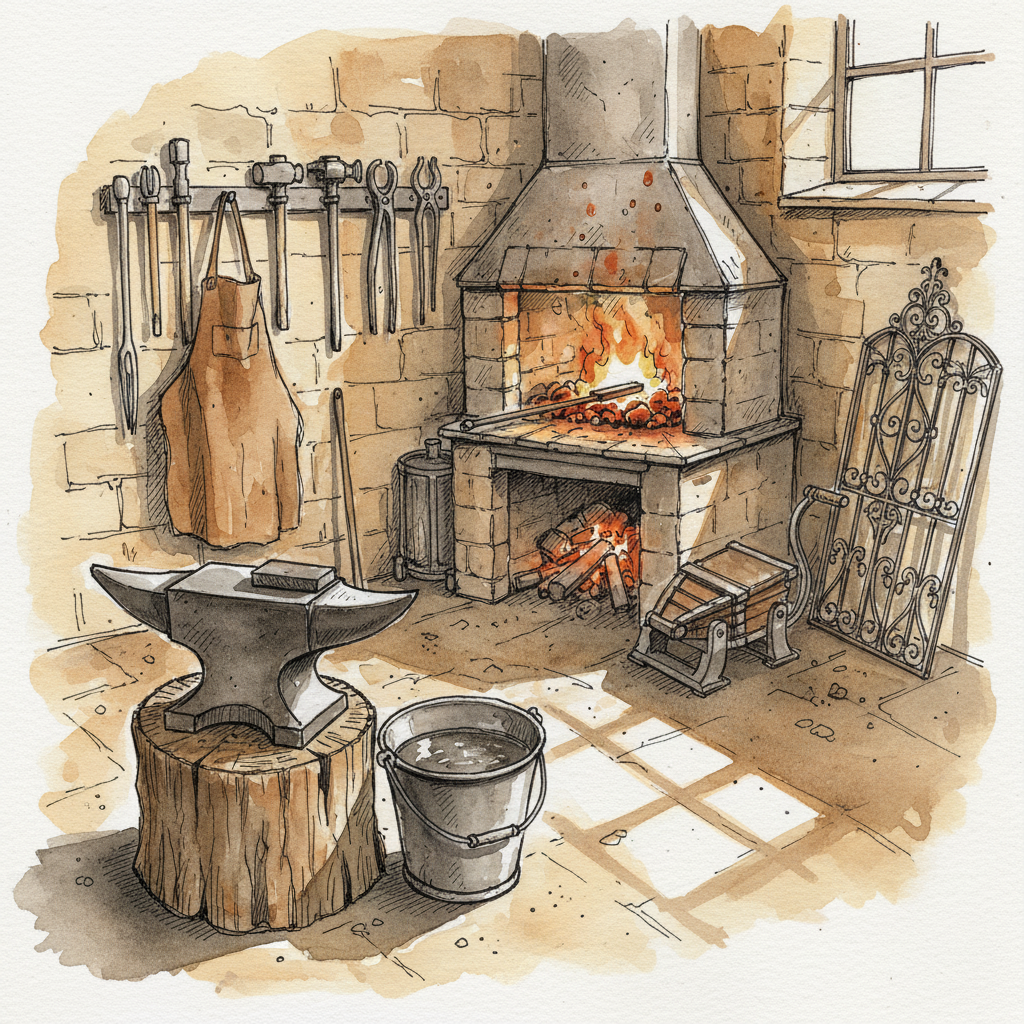 Blacksmith forge Alternative interpretation