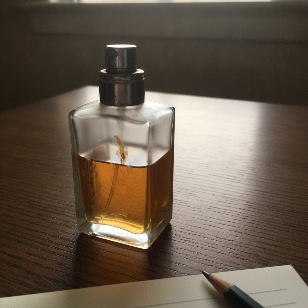 Perfume Bottle, Glass AI-generated photoreal reference