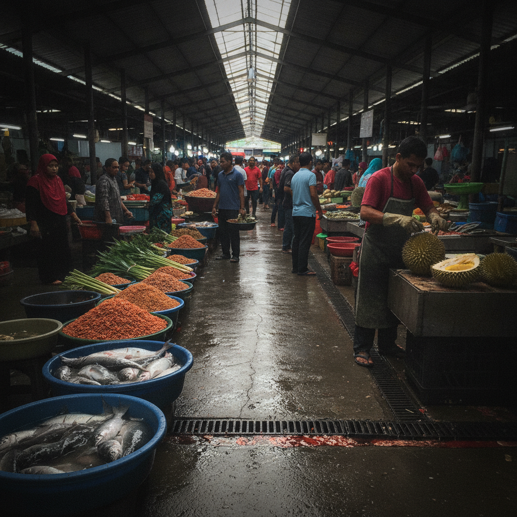 Chow Kit Market, Kuala Lumpur, Malaysia AI-generated photoreal reference