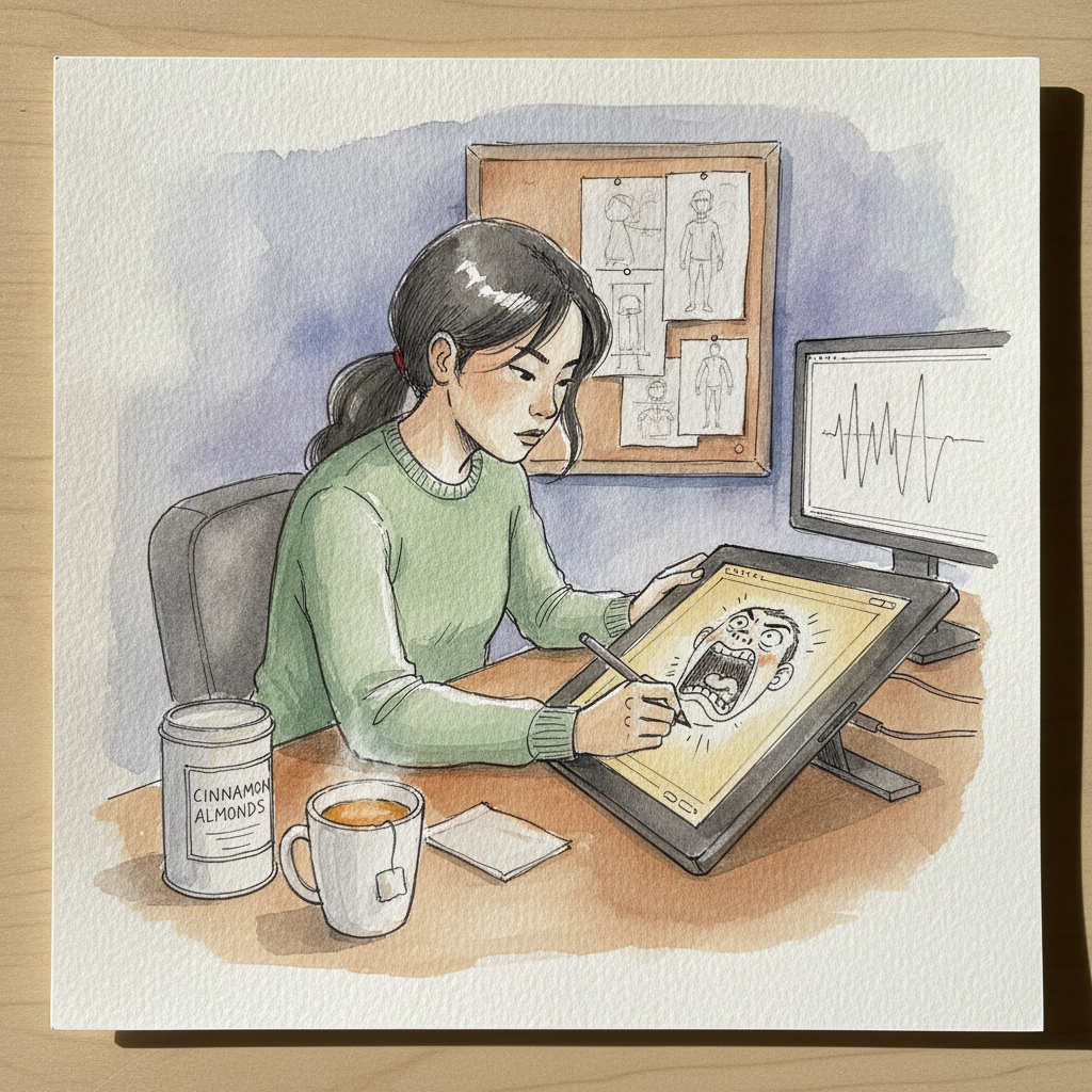 Animator at tablet example 1