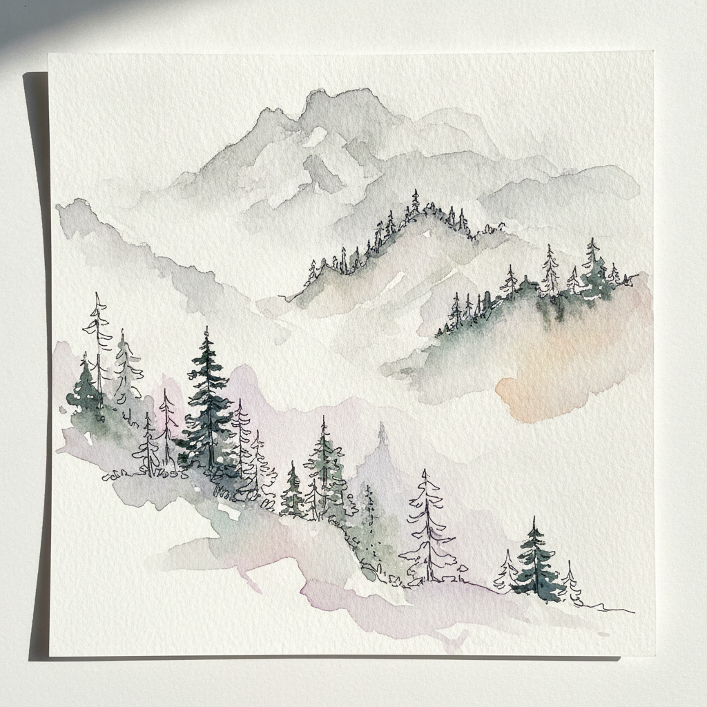 Mountain Fog Lifting example 1